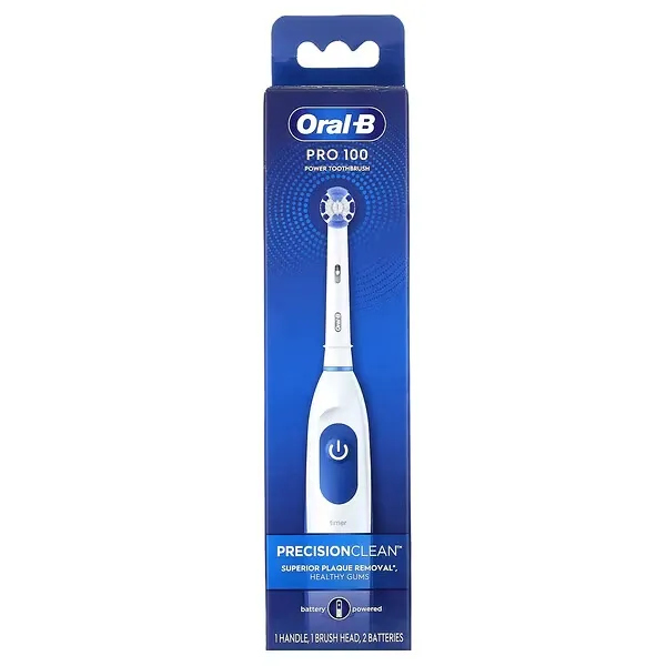 imgi_81_30 Oral-B, Pro 100, Power Toothbrush, 1 Toothbrush - الصورة 1