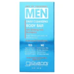 Giovanni Art of Giovanni Men’s Daily Cleansing Body Bar , Ginseng & Eucalyptus 141 g