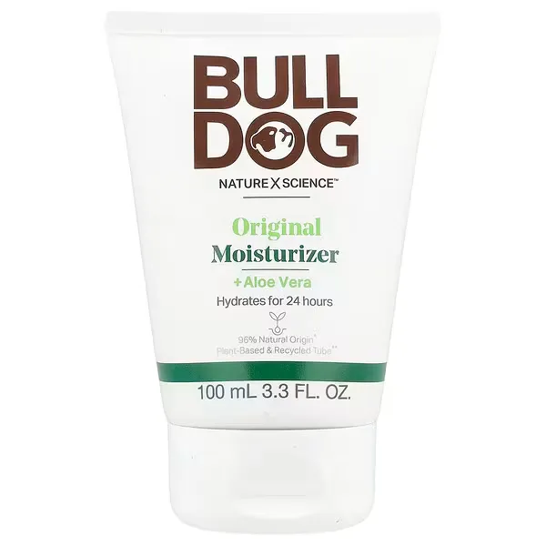 imgi_81_32 Bulldog Skincare For Men, Original Moisturizer + Aloe Vera, 3.3 fl oz (100 ml) - الصورة 1