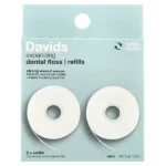 Davids, Expanding Dental Floss, Refills, Mint, 2 Count, (32.8 yd / 30 m) Each