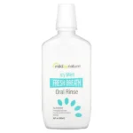 Mild By Nature, Fresh Breath Oral Rinse, No Alcohol, Icy Mint, 16 fl oz (473 ml)
