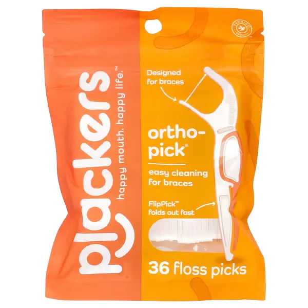 imgi_81_9 Plackers, Orthopick, Floss Picks, 36 Count - الصورة 1