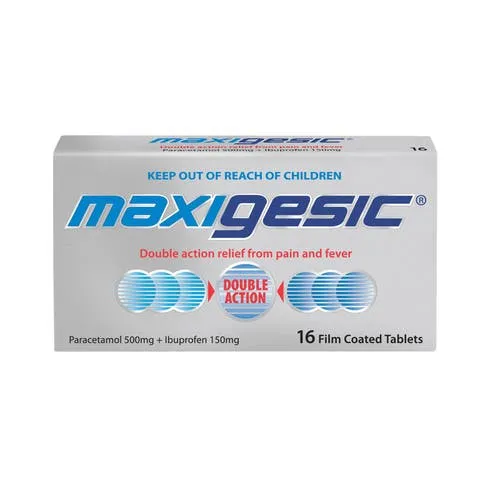 imgi_8_image Maxigesic 16 Tabs Paracetamol 500Mg+Ibuprofen 150Mg - الصورة 1