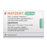 Mayzent 0.25 mg Siponimod Tablets 120 Count (refrigerated)