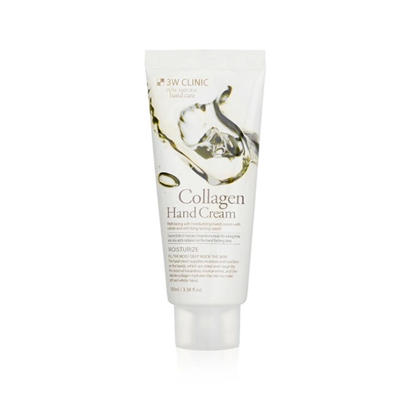 كريم اليدين بالكولاجين من 3W Clinic 100ml 1 كريم اليدين بالكولاجين من 3W كلينيك 100مل - الصورة 1