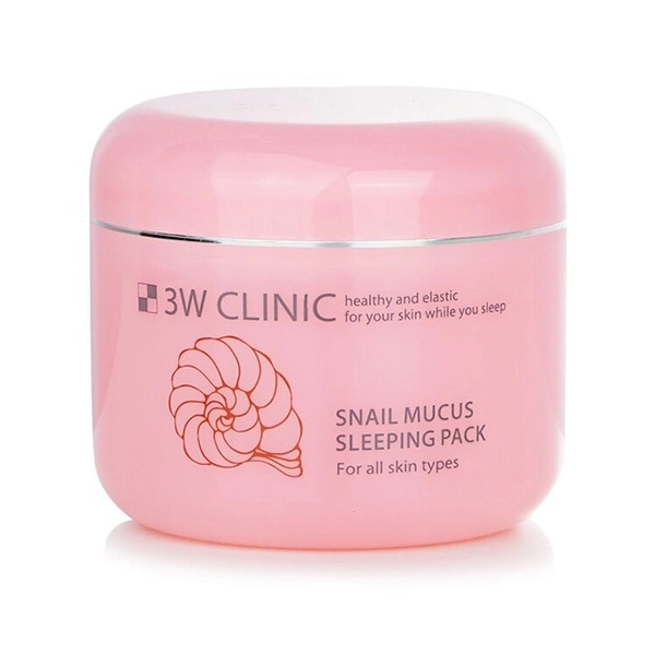 قناع الوجه 3W Clinic بمخاط الحلزون مع حمض الهيالورونيك، قبل النوم 100ml 1 قناع الوجه 3W كلينيك بمخاط الحلزون مع حمض الهيالورونيك، قبل النوم 100مل - الصورة 1