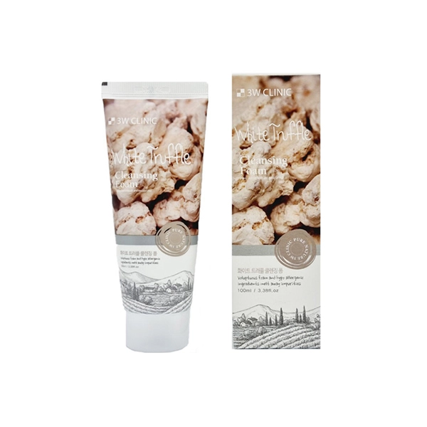 3W Clinic White Truffle Foam Cleansing 100ml غسول رغوي بالفطر الأبيض من 3W كلينيك، 100 مل - الصورة 1