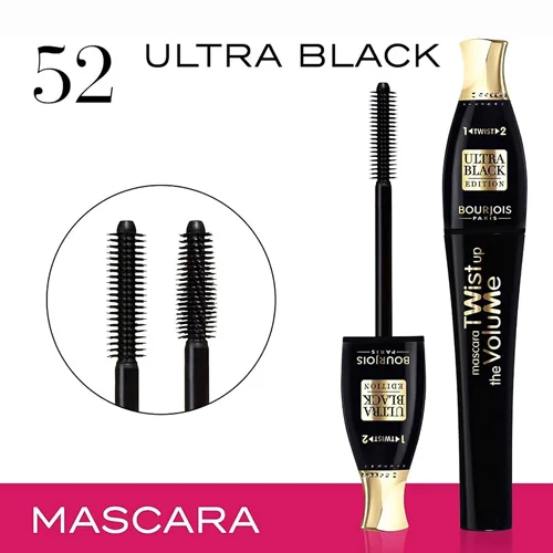 Bourjois Twist Up The Volume Extreme Mascara Ultra Black up to 24 H - 8 ML Bourjois Twist Up The Volume Extreme Mascara Ultra Black up to 24 H 8 ML - Image 1
