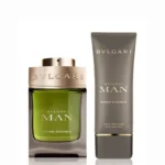 Bvlgari Gift Set Man Wood Essence 3PCS  For Men Eau de Parfum, 100 ML + Aftershave Balm 100 ML + Pouch