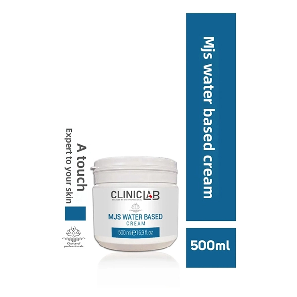CLINICLAB MJS Lightweight Hydrating Base Cream 500 ml 1 كريم أساس مرطب خفيف الوزن من كلينيك لاب إم جيه إس 500 مل - الصورة 1