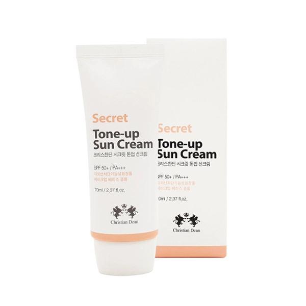 Christian Dean Secret Tone-up Sun Cream, SPF 50+ PA++++ Brightening & UV Protection Christian Dean Secret Tone-up Sun Cream, SPF 50+ PA++++ Brightening & UV Protection - Image 1