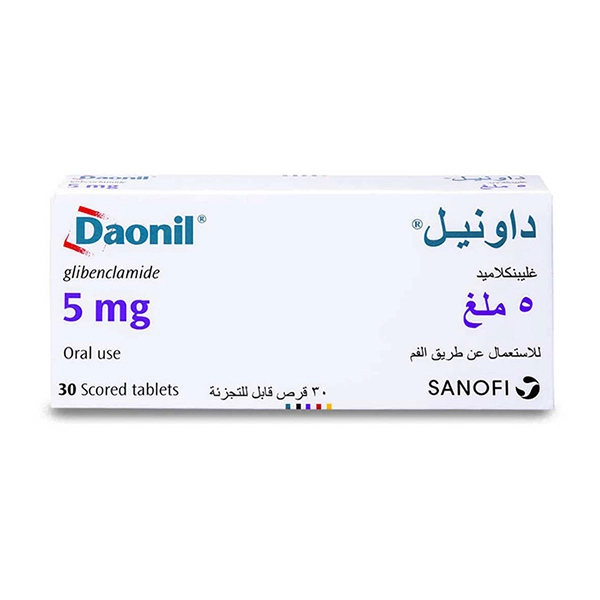 Daonil 5 mg Glibenclamide 30 Tablets Daonil 5 mg Glibenclamide 30 Tablets - Image 1