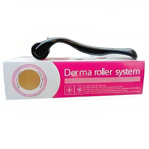 Derma Roller System 0.5mm for Anti-aging, Acne Scars Open Pores Removal - 100 G نظام الديرما رولر لعلاج التجاعيد، ندبات حب الشباب، والمسام الواسعة 0.5 ملم ,100 غ - الصورة 1