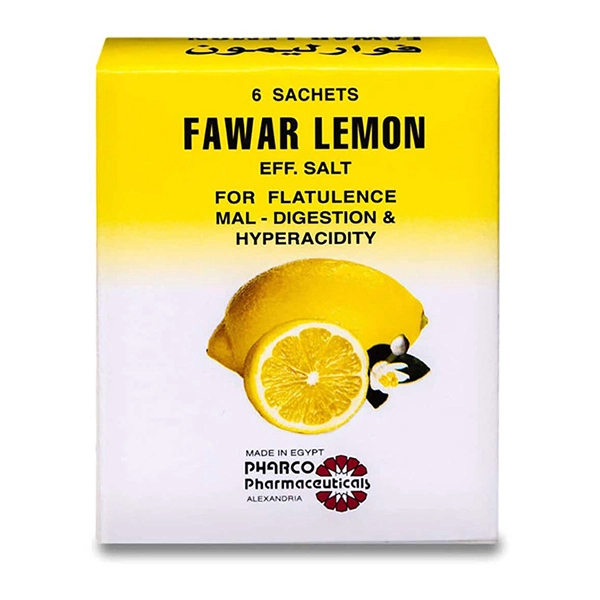 Fawar Lemon Effervescent 6 Sachets Fawar Lemon Effervescent 6 Sachets - Image 1