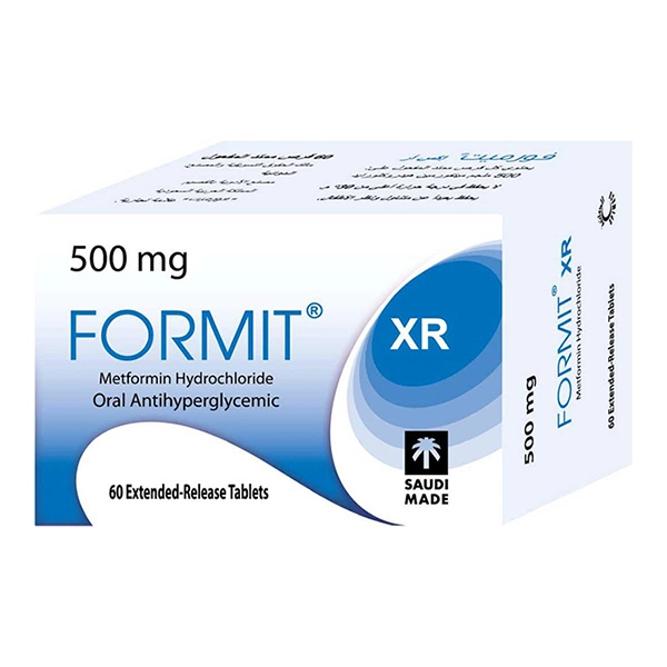 Formit XR 500 mg Metformin Extended Release 60 Tablets Formit XR 500 mg Metformin Extended Release 60 Tablets - الصورة 1