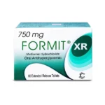 Formit XR 750 mg Metformin Extended Release 60 Tablets