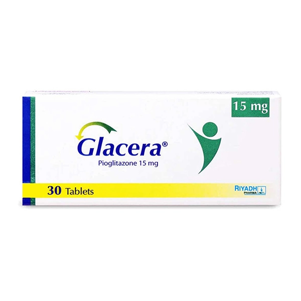 Glacera 15 mg Pioglitazone 30 Tablets Glacera 15 mg Pioglitazone 30 Tablets - الصورة 1