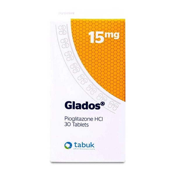 Glados 15 mg Pioglitazone 30 Tablets Glados 15 mg Pioglitazone 30 Tablets - الصورة 1