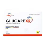 Glucare XR 1000 mg Metformin Extended Release 60 Tablets