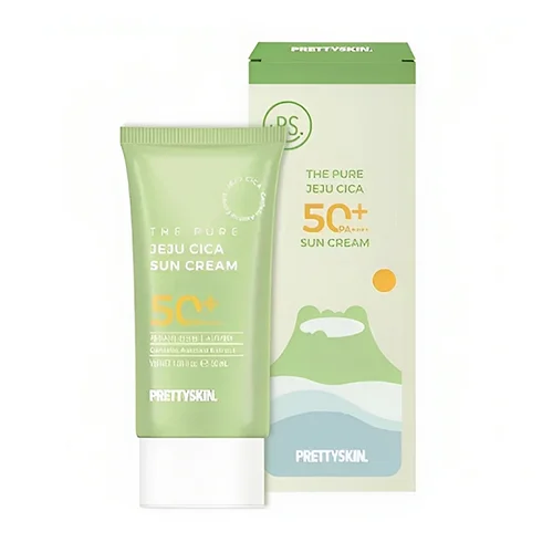 Pretty Skin The Bio Jeju Cica Sun Cream -50ML (1) Pretty Skin The Bio Jeju Cica Sun Cream 50ML - Image 1