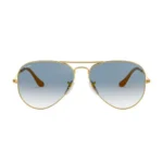 Ray-Ban Aviator Sunglasses Blue Gold Unisex RB3025