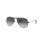 ⁦Ray-Ban Aviator Sunglasses Blue Gray Unisex RB3025⁩ - الصورة ⁦3⁩