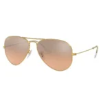⁦Ray-Ban Aviator Sunglasses Classic Gold Unisex RB3025⁩ - الصورة ⁦2⁩