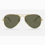 Ray-Ban Aviator Sunglasses Green Gold Unisex RB3025
