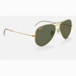 ⁦Ray-Ban Aviator Sunglasses Green Gold Unisex RB3025⁩ - الصورة ⁦2⁩