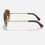 ⁦Ray-Ban Unisex Metal Aviator Sunglasses Brown RB3449⁩ - الصورة ⁦3⁩