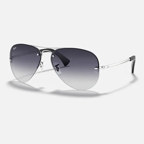 Ray-Ban Unisex Metal aviator sunglasses Grey RB3449 (1) Ray-Ban Unisex Metal aviator sunglasses Grey RB3449 - Image 1