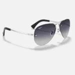 Ray-Ban Unisex Metal aviator sunglasses Grey RB3449 - Image 4