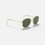 ⁦Ray-Ban Unisex hexagonal sunglasses Green RB3548⁩ - الصورة ⁦4⁩