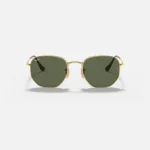 ⁦Ray-Ban Unisex hexagonal sunglasses Green RB3548N⁩ - الصورة ⁦4⁩
