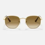 ⁦Ray-Ban Unisex hexagonal sunglasses Light Brown RB3548⁩ - الصورة ⁦2⁩