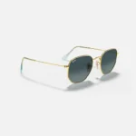 ⁦Ray-Ban Unisex hexagonal sunglasses blue RB3548N⁩ - الصورة ⁦4⁩