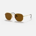 ⁦Ray-Ban Unisex hexagonal sunglasses brown RB3548N⁩ - الصورة ⁦3⁩