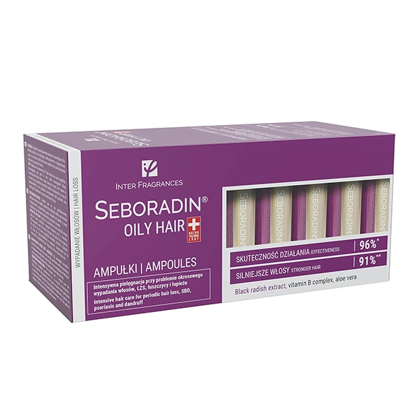 Seboradin Oily Hair Ampoules Treatment for Hair Loss, 14 x 5.5 ml 1 Seboradin Oily Hair Ampoules Treatment for Hair Loss, 14 x 5.5 ml - Image 1