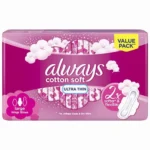 Always Cotton Softness Feminine Pads, Ultra Thin Large,16 pcs