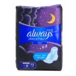 Always Dreamzz Night Feminine Pads,Maxi Thick long, 24 pcs