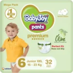 BabyJoy Olive Diapers Size 6-XXL, Mega Pack 32 Pcs Up To 23kg