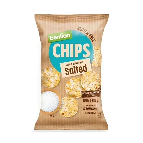 Benlian Corn Flakes and Brown Rice Salt, 50g Benlian Corn Flakes and Brown Rice Salt, 50g - الصورة 1