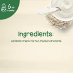 Bibena Organic Rice Cereal, Dairy Free, 200g - Image 2