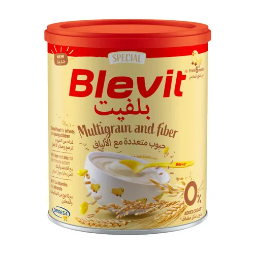Blevit Plus Multigrain with Fiber, No Added Sugar, 250g 1 Blevit Plus Multigrain with Fiber, No Added Sugar, 250g - Image 1