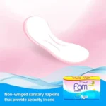 Fam Comfort Natural Cotton Feel without wings Feminine Pads,Super,50 pcs - Image 2
