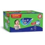 Fine Baby Double Lock Diapers, Size 4, 96 pcs