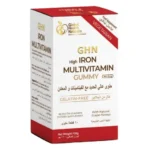 GHN High Iron, Vitamins & Minerals Vegetarian Food Supplement, 60 Tablets - Image 2
