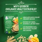 Gerber Cereal Wheat Flour, Oats, Mango, Carrot & Banana, 200g - Image 3