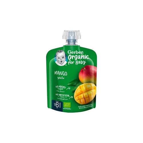Gerber Organic Nutritious Puree Mango , 90g 1 Gerber Organic Nutritious Puree Mango , 90g - Image 1