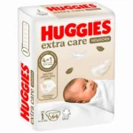 Huggies Extra Care Diapers, Size 1, 64 pcs